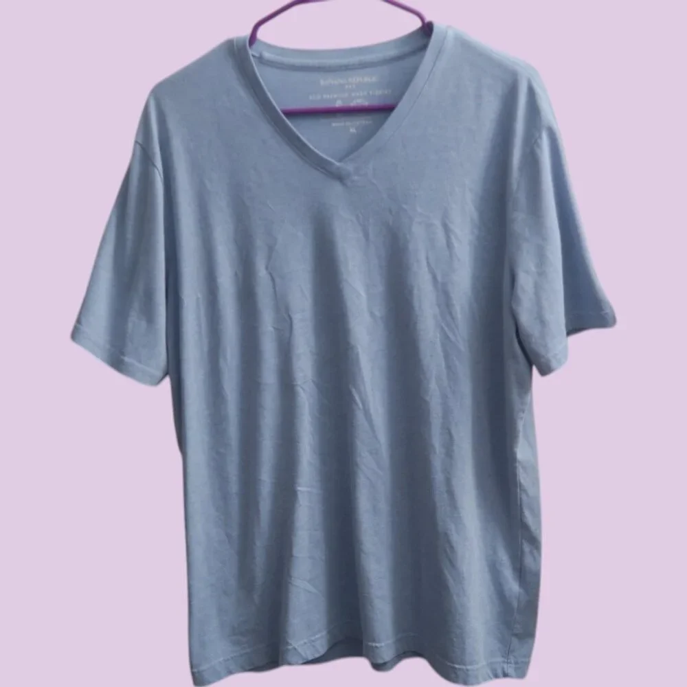 Banana Republic men's eco premium wash t-shirt tee shirt in blue XL.